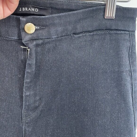 j Brand stretch tailored flare jeans in shade grey black sz 28 - Picture 10 of 12